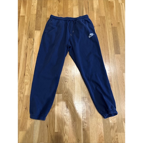 Nike Sportswear Club Fleece Navy Blue Hoodie & Pants Set Size XL Sweatsuit - Picture 6 of 11